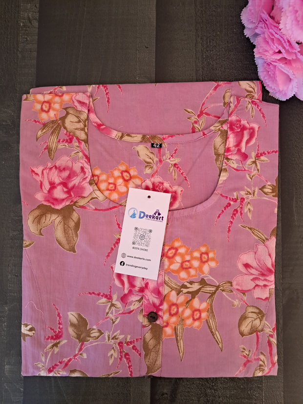 FCK3 - Floral print kurti