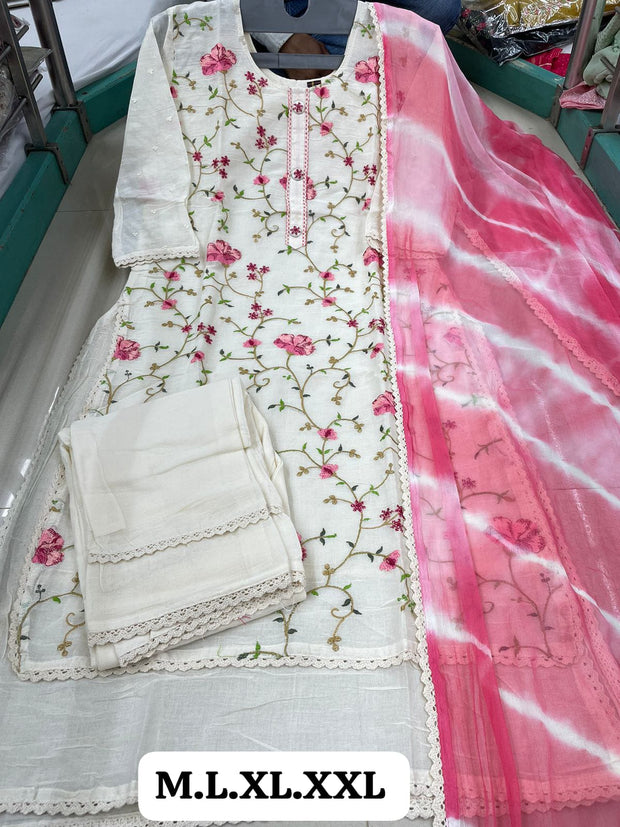 CHST12 - Chanderi silk suit