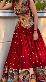 DLEH1 - Kalamkari lehenga