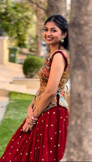 DLEH1 - Kalamkari lehenga