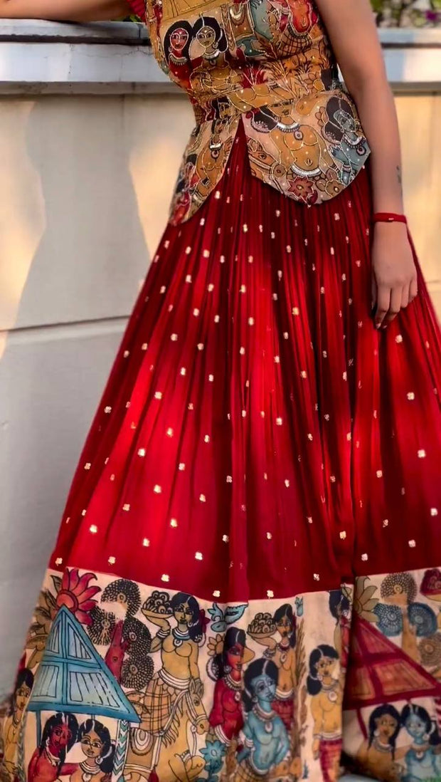 DLEH1 - Kalamkari lehenga