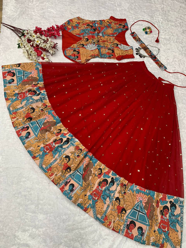 DLEH1 - Kalamkari lehenga