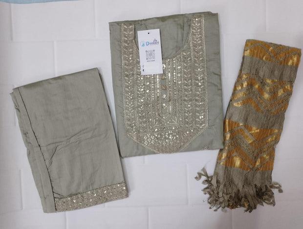 CHST6 - Chanderi silk suit