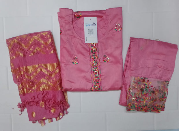 CHST4 - Chanderi silk suit