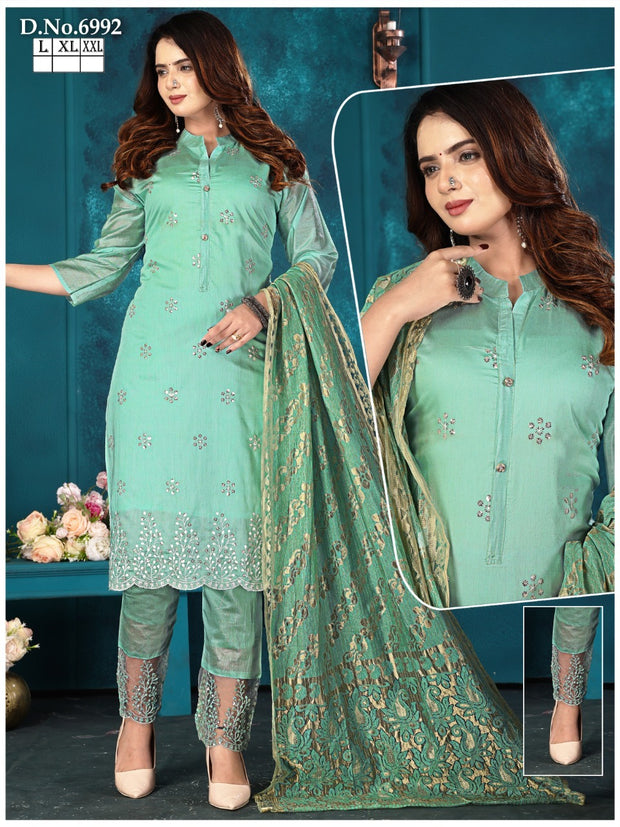 CHST8 - Chanderi cotton suit