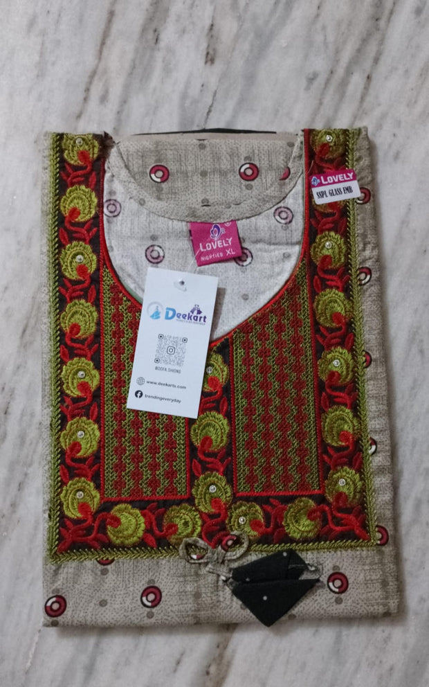 DNL9 - Embroidery nighty
