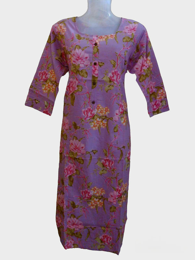 FCK3 - Floral print kurti