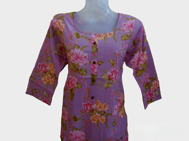 FCK3 - Floral print kurti