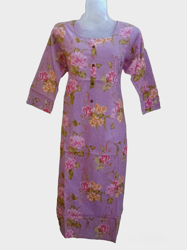 FCK3 - Floral print kurti