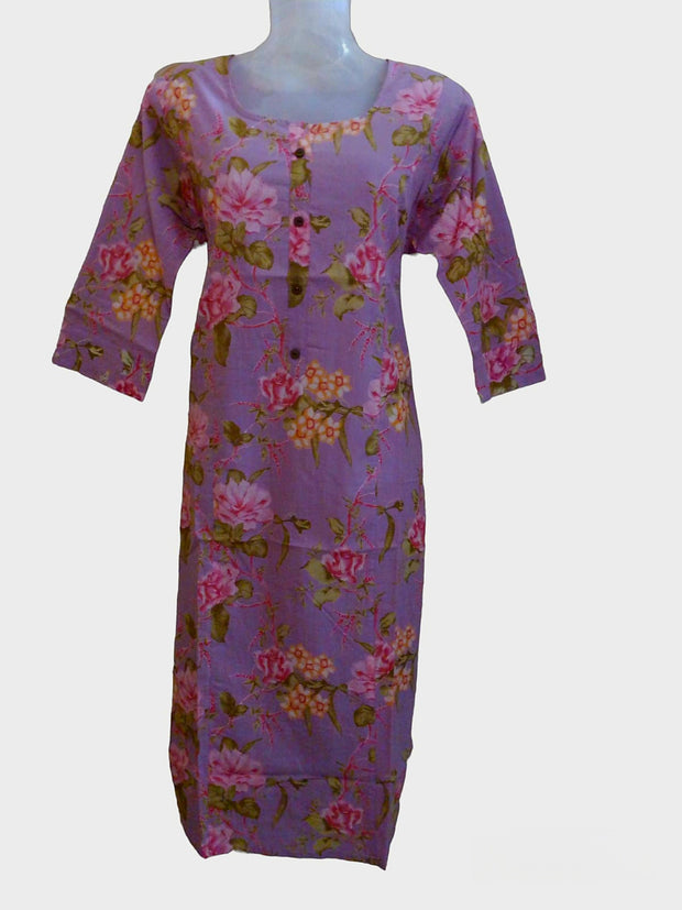 FCK3 - Floral print kurti