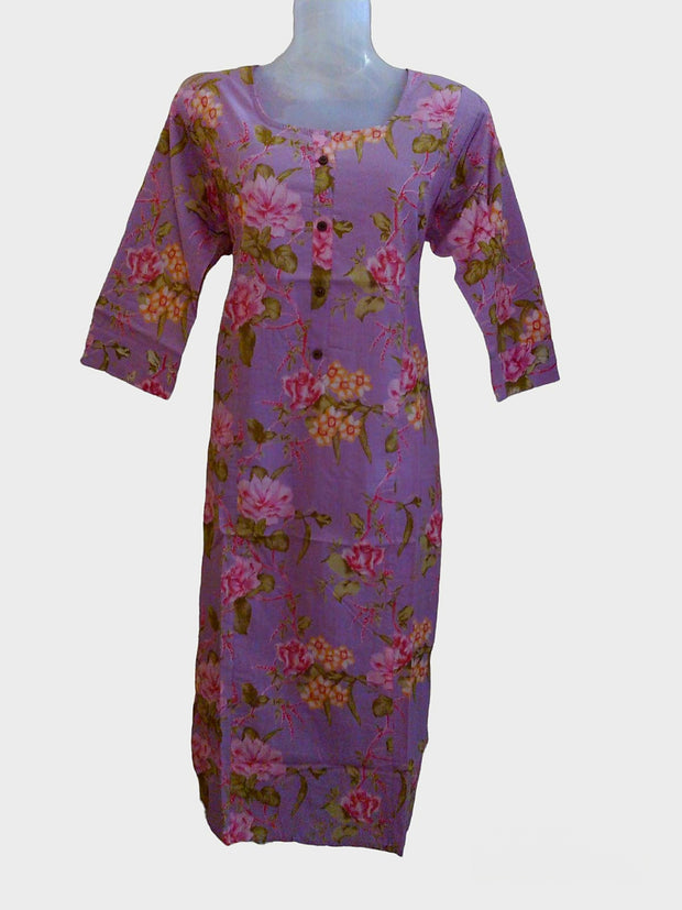 FCK3 - Floral print kurti