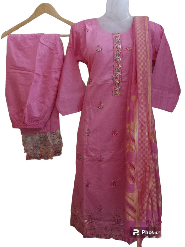 CHST4 - Chanderi silk suit