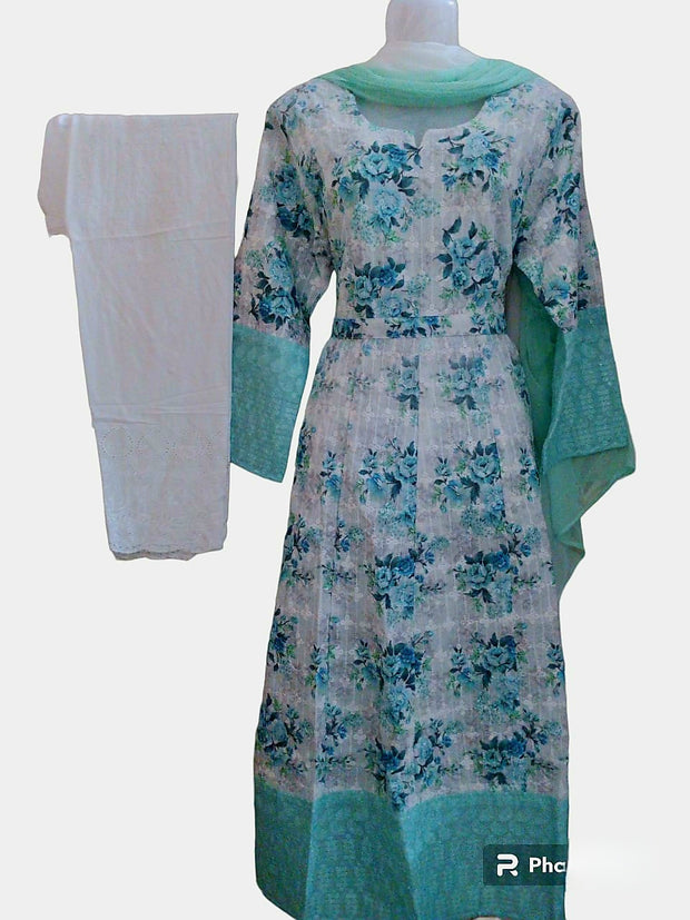 DCSETM1  - Anarkali chikan suit