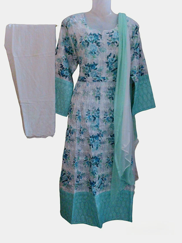 DCSETM1  - Anarkali chikan suit