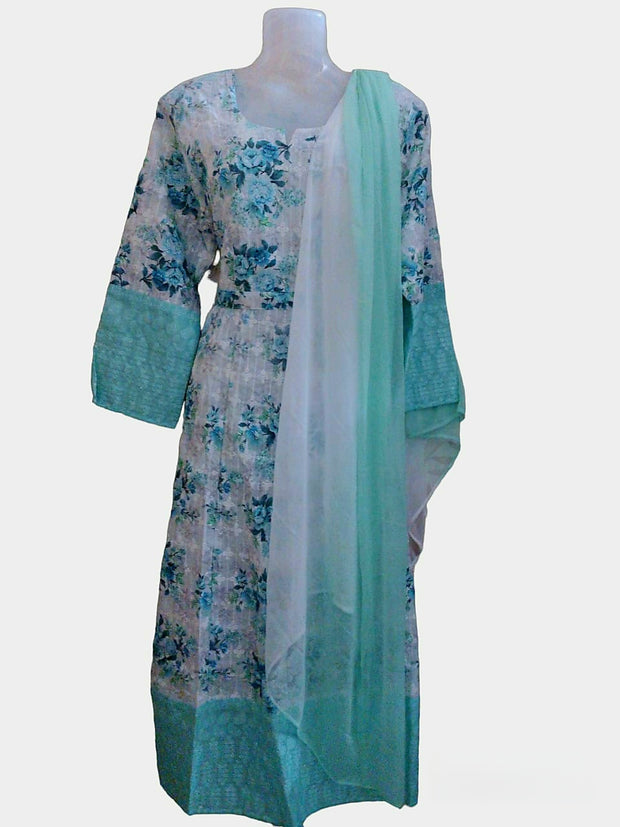 DCSETM1  - Anarkali chikan suit