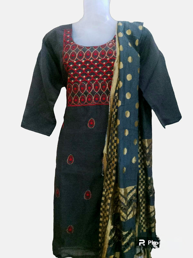 CHST9 - Chanderi silk suit