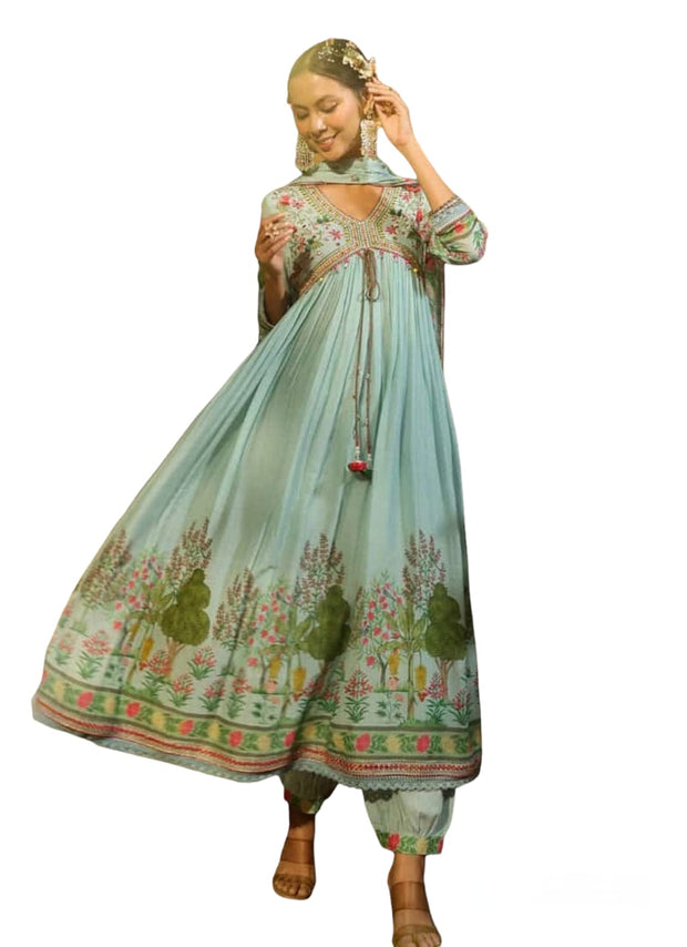 DSUITA1 - Shiffon Anarkali Suit
