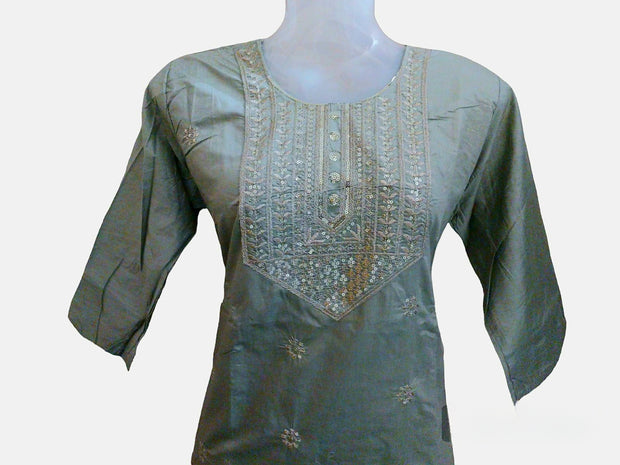 CHST6 - Chanderi silk suit
