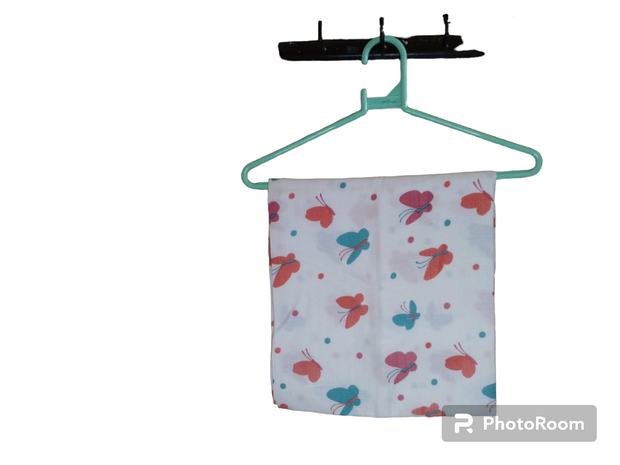 DBABST2 - Butterfly print newborn baby swaddles