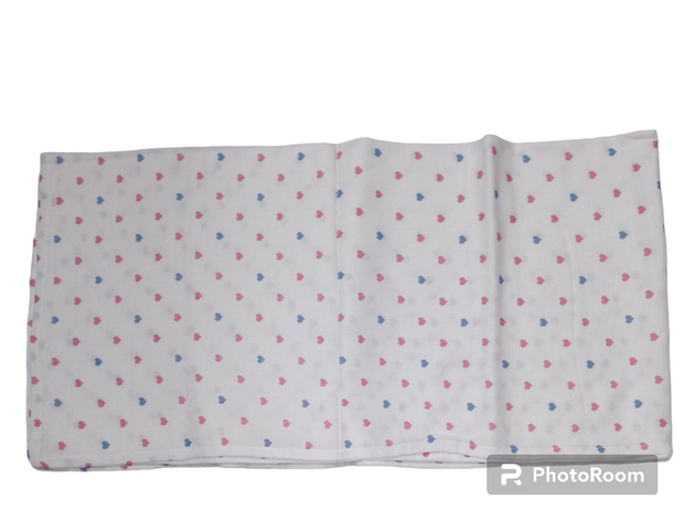 DBABST3 - Heart print newborn baby swaddles