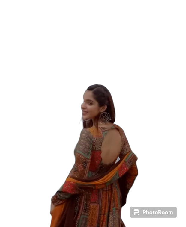 DSUITA5 - DHRUVA HEAVY FENCY GOWN WITH DUPPATTA