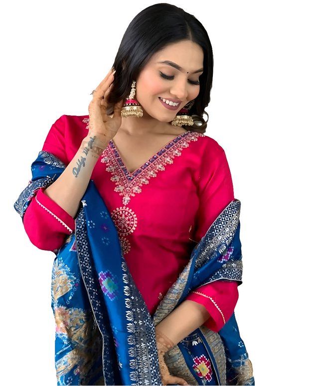 TSUIT1 - Chanderi suit