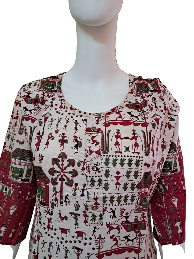 CK1 Beautiful printed kurti