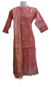 CSUIT1 - Chanderi silk suit
