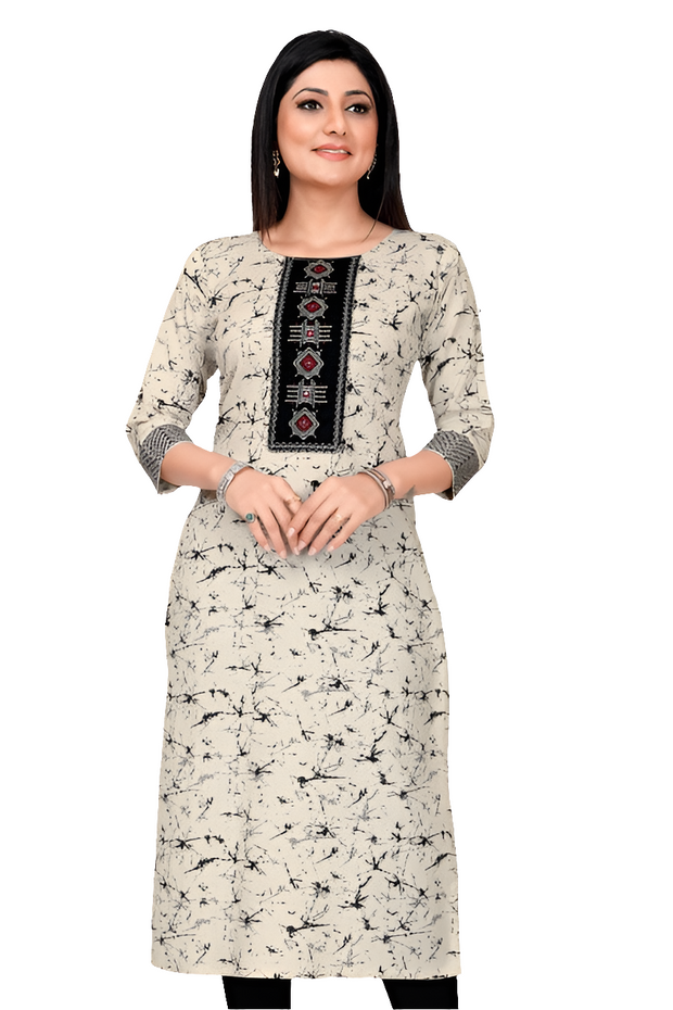CKUR2 - Neck Work kurti