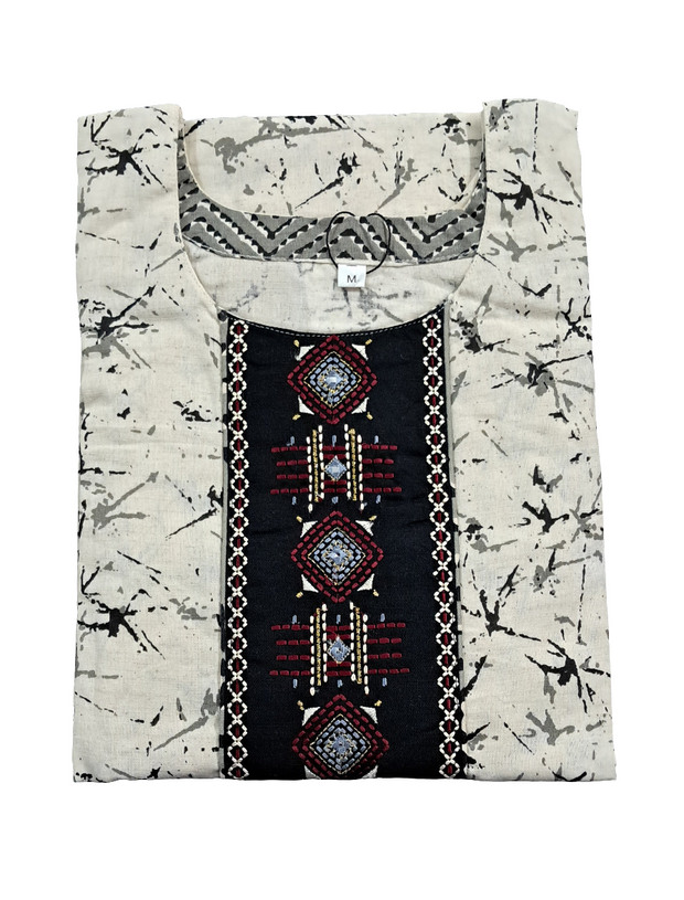 CKUR2 - Neck Work kurti