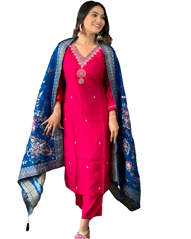 TSUIT1 - Chanderi suit