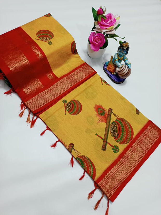 CSAR1 - cotton traditional zari saree