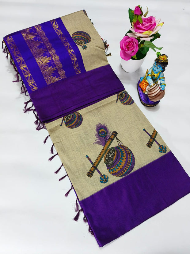 CSAR1 - cotton traditional zari saree