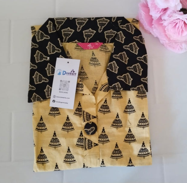 WKUR1 - Collar neck kurti