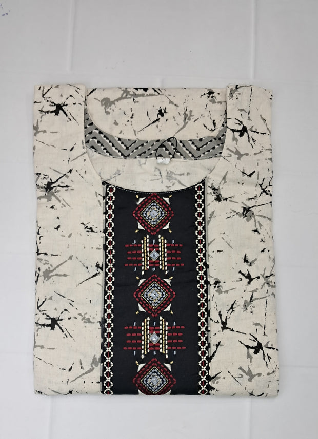 CKUR2 - Neck Work kurti