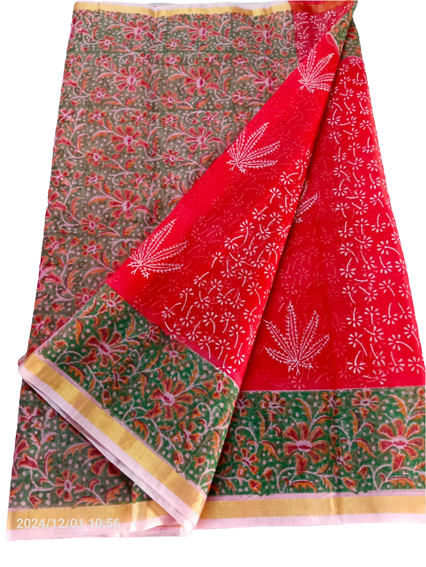 SAR42- Print saree